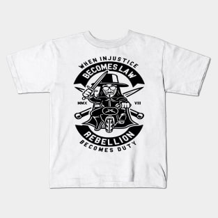 Rebellion Becomes Duty Kids T-Shirt